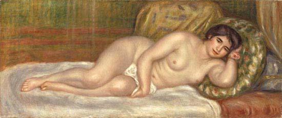 Pierre-Auguste Renoir Woman on a Couch Sweden oil painting art